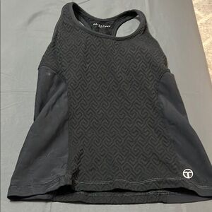 Trina Turk Black Patterned Tank Top